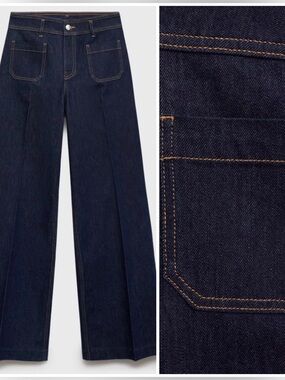 Mango Wide Leg Jeans (Size 8) NWT